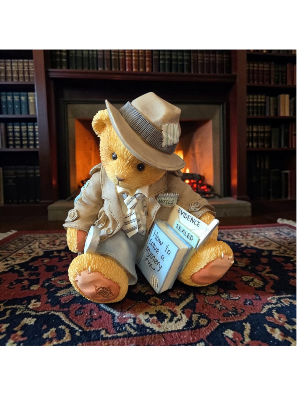 Cherished Teddies Humphrey Detective Bear Sculpture #352977